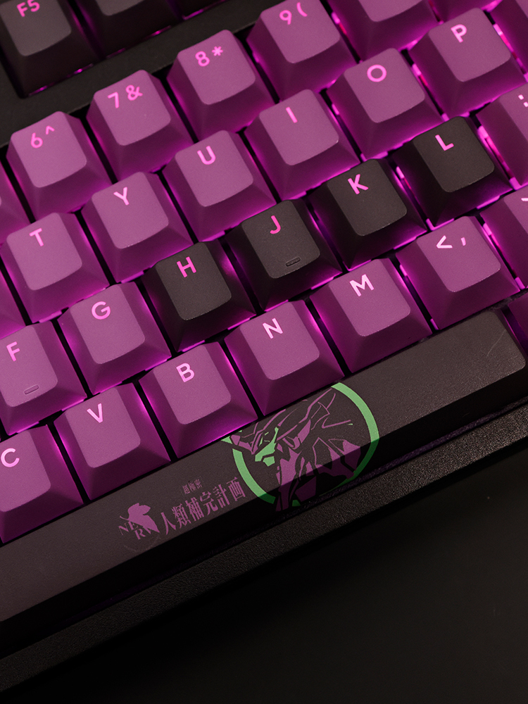 EVA初號機透光RGB108鍵標準配列衛星軸鍵帽-CASEZONE