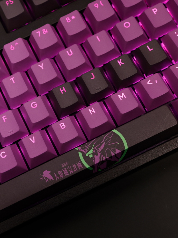 EVA初號機透光RGB108鍵標準配列衛星軸鍵帽-CASEZONE