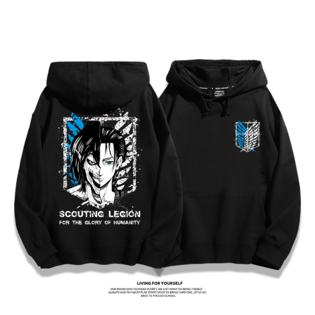 進擊的巨人 2025秋冬新款 親子情侶男女連帽衛衣-ZUIHANG SHOP