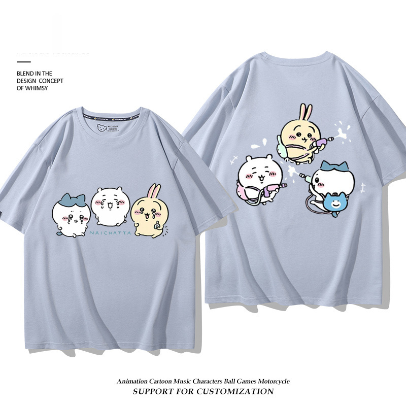 Chiikawa 2025親子情侶男女同款 印花短袖T恤-CASEZONE