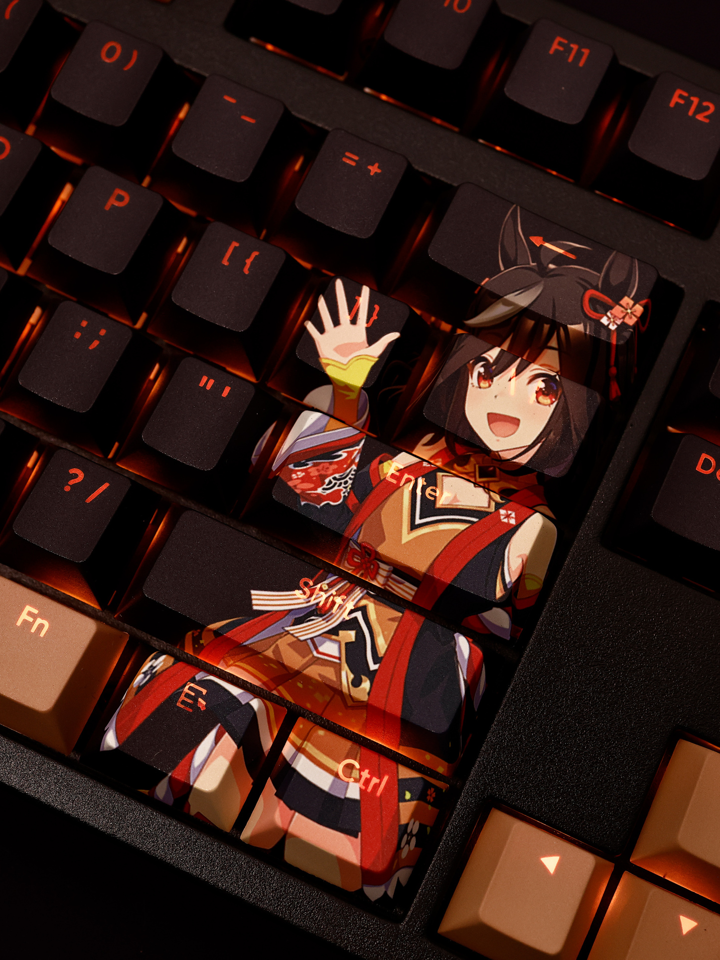 北部玄駒賽馬娘透光RGB108鍵標準配列衛星軸鍵帽-CASEZONE