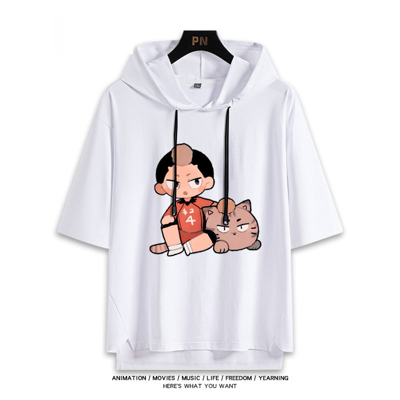 排球少年 連帽短袖T恤