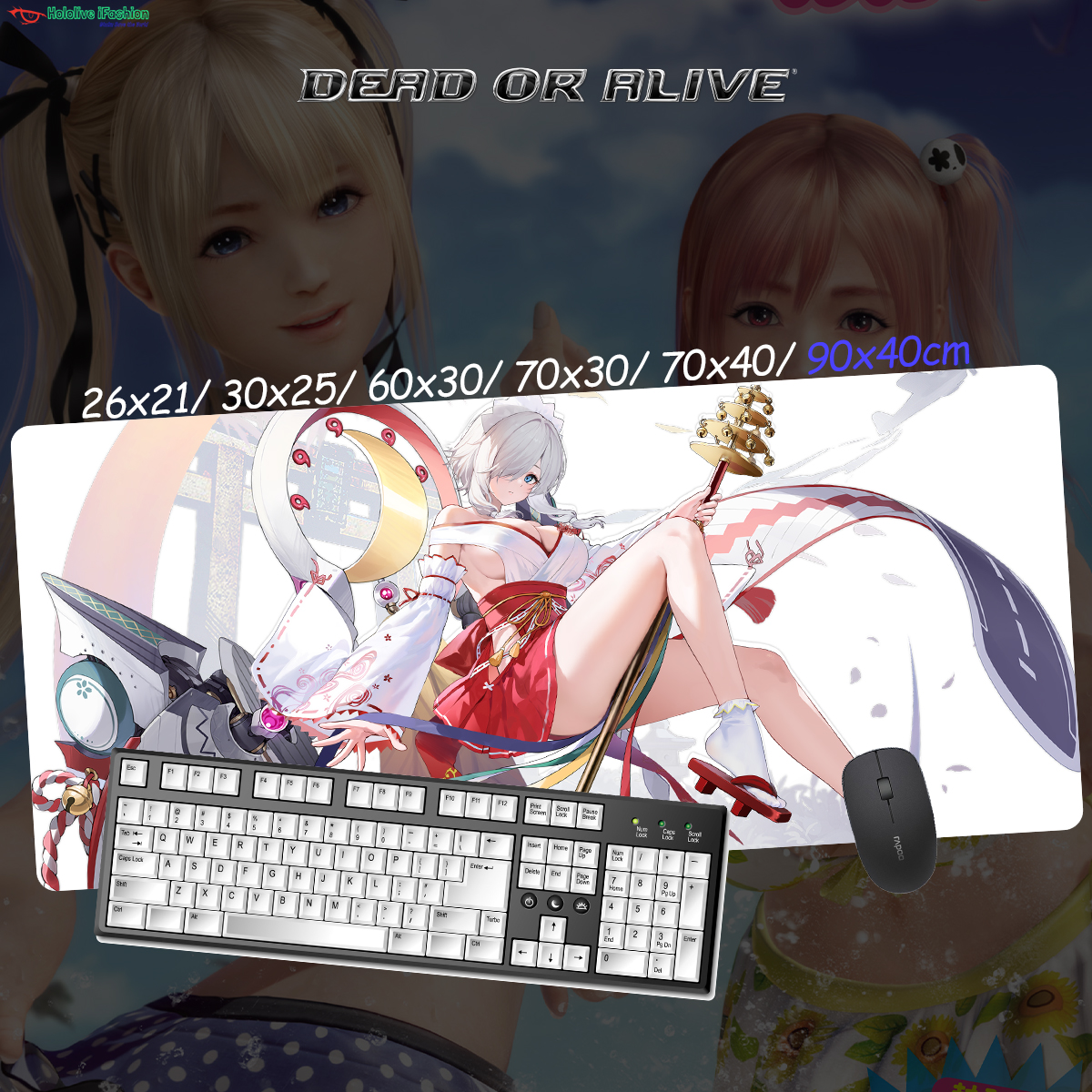 生死格鬥系列 超大鎖邊主題桌墊 布質滑鼠墊