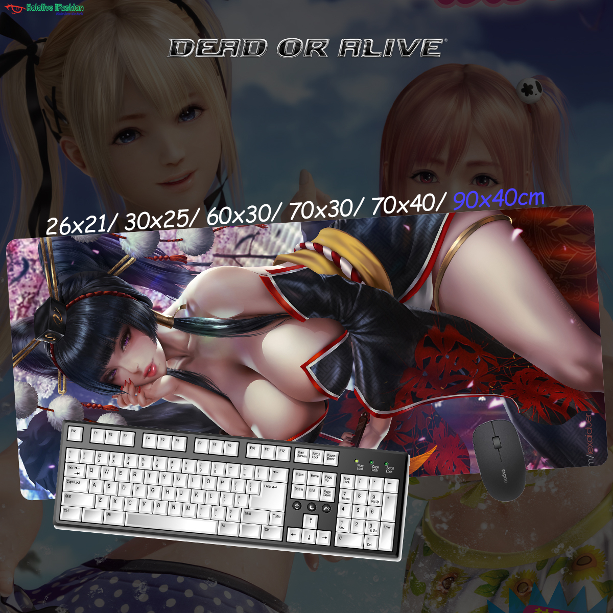 生死格鬥系列 超大鎖邊主題桌墊 布質滑鼠墊