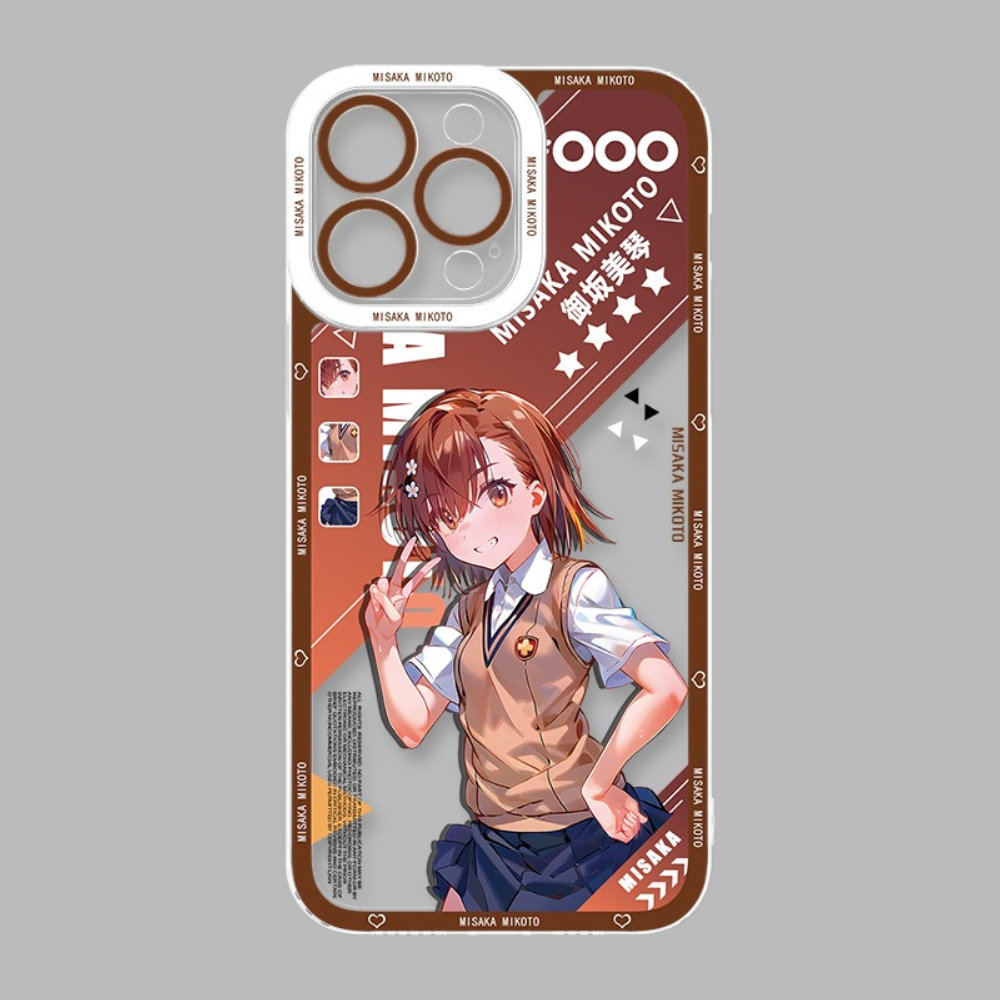 御坂美琴透明防摔軟殼-CASEZONE