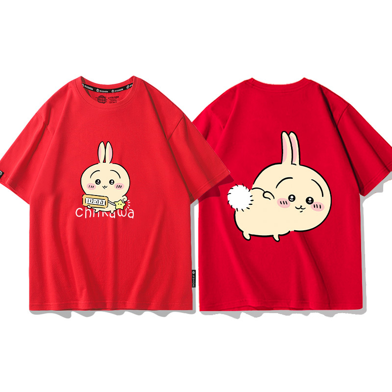 Chiikawa 2024親子情侶男女同款 T恤-CASEZONE