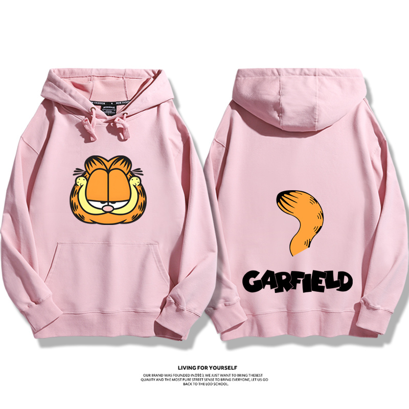 加菲貓新款 親子情侶男女款連帽衛衣-CASEZONE