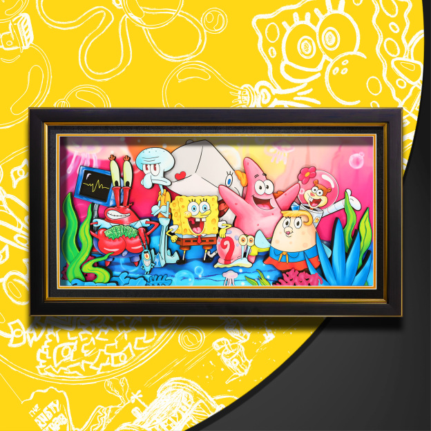 海綿寶寶 3D立體畫-CASEZONE