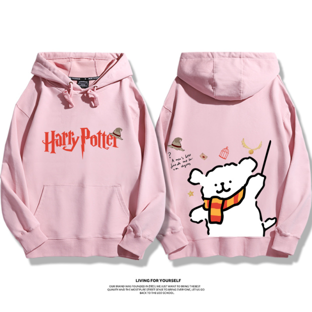 線條小狗 X 哈利波特聯名 親子情侶男女款連帽衛衣-ZUIHANG SHOP