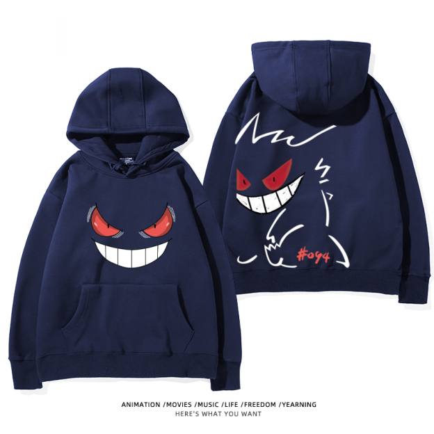寶可夢 聯名衛衣2024秋冬新款親子情侶裝薄絨款連帽衛衣
