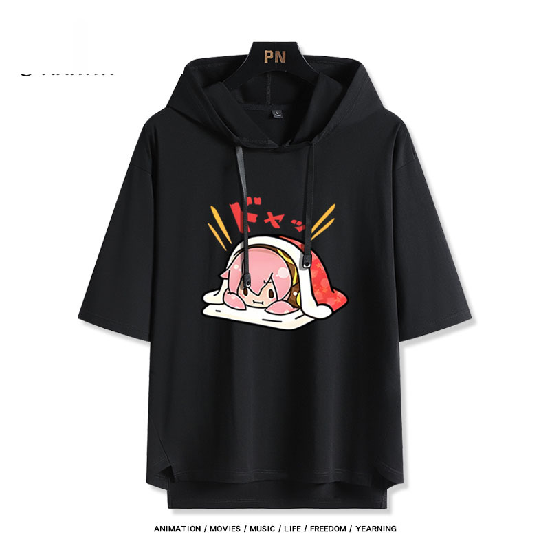 巡音流歌 連帽短袖T恤-CASEZONE