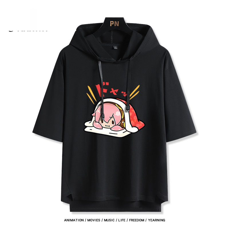 巡音流歌 連帽短袖T恤-CASEZONE