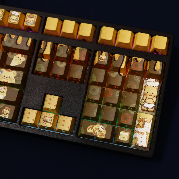 奶油小熊 108鍵 標準配列 衛星軸鍵帽-CASEZONE