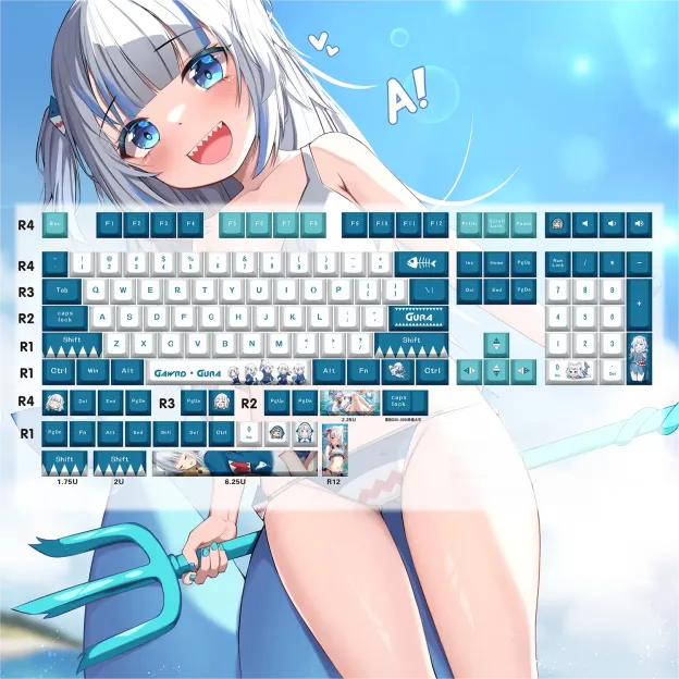 VTuber hololive 132鍵熱昇華PBT鍵帽-CASEZONE