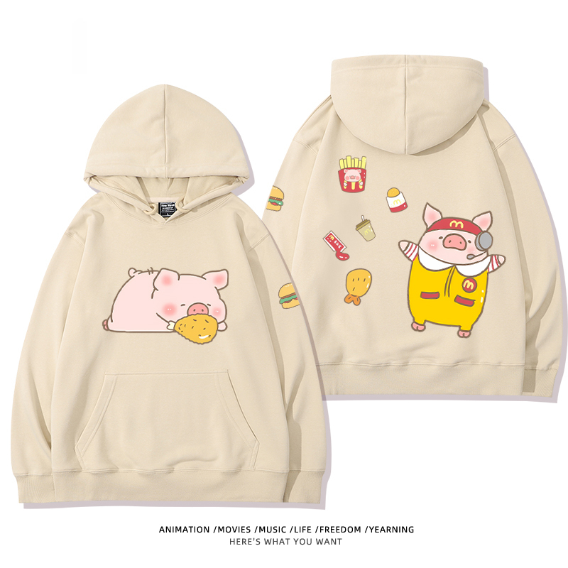 LULU豬新款 親子情侶男女款連帽衛衣-ZUIHANG SHOP