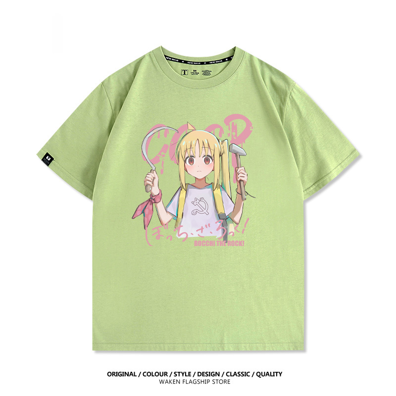 孤獨搖滾 伊地知虹夏 印花短袖T恤-CASEZONE