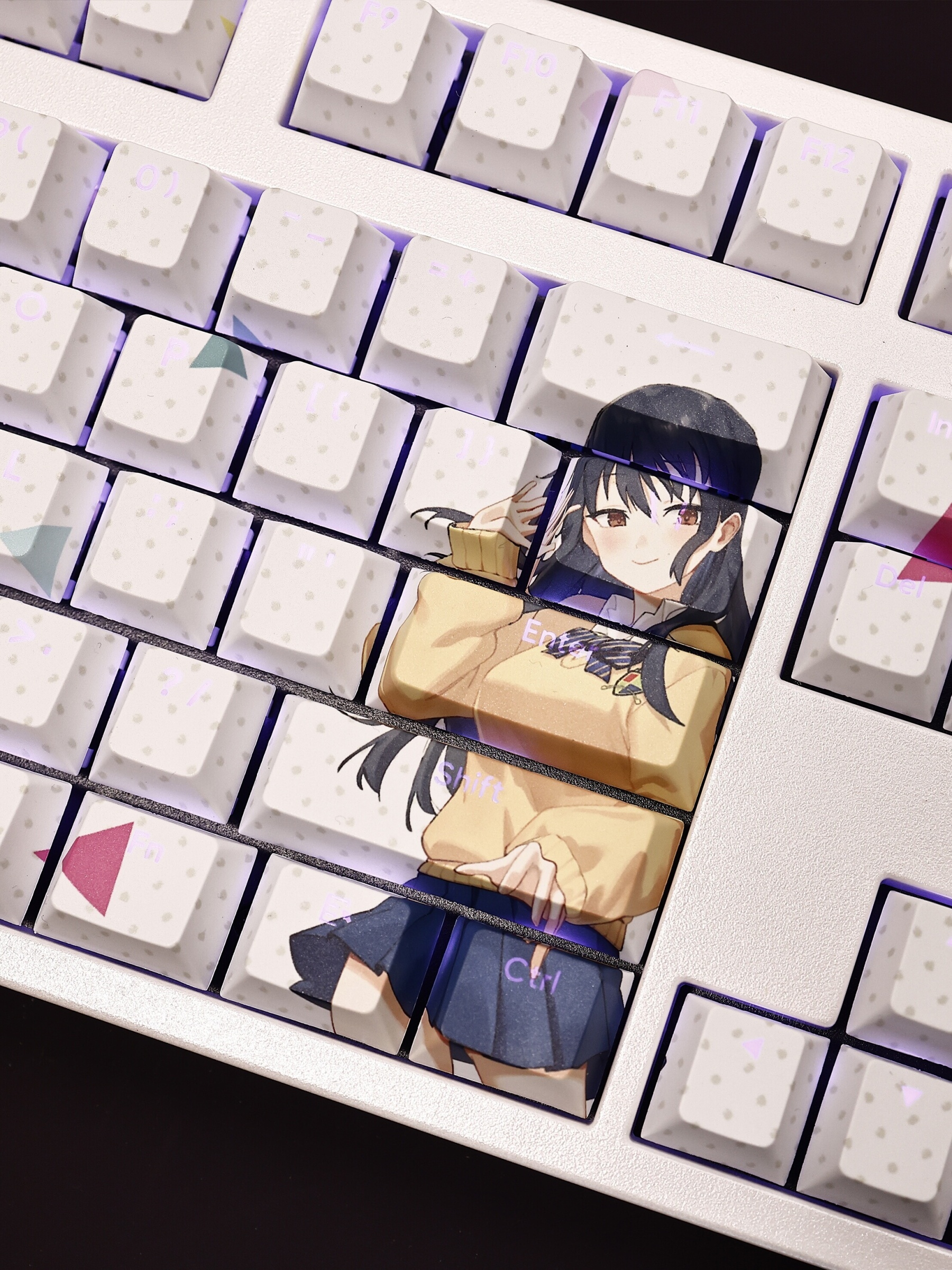 山田杏奈透光RGB108鍵標準配列衛星軸鍵帽-CASEZONE