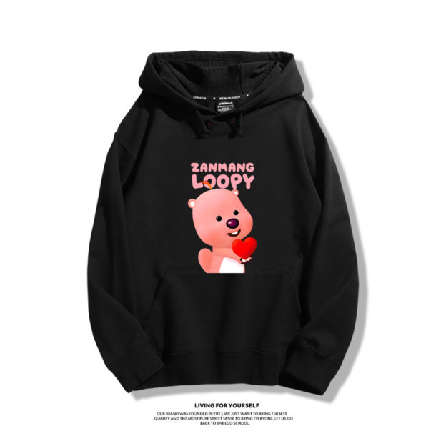 小海狸露比loopy新款 親子情侶男女款連帽衛衣-CASEZONE