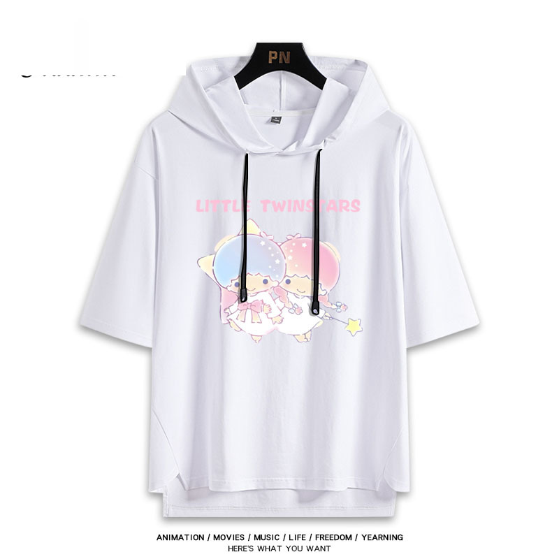 雙子星 Little twin stars 連帽短袖T恤