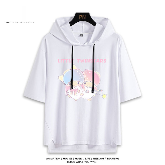 雙子星 Little twin stars 連帽短袖T恤