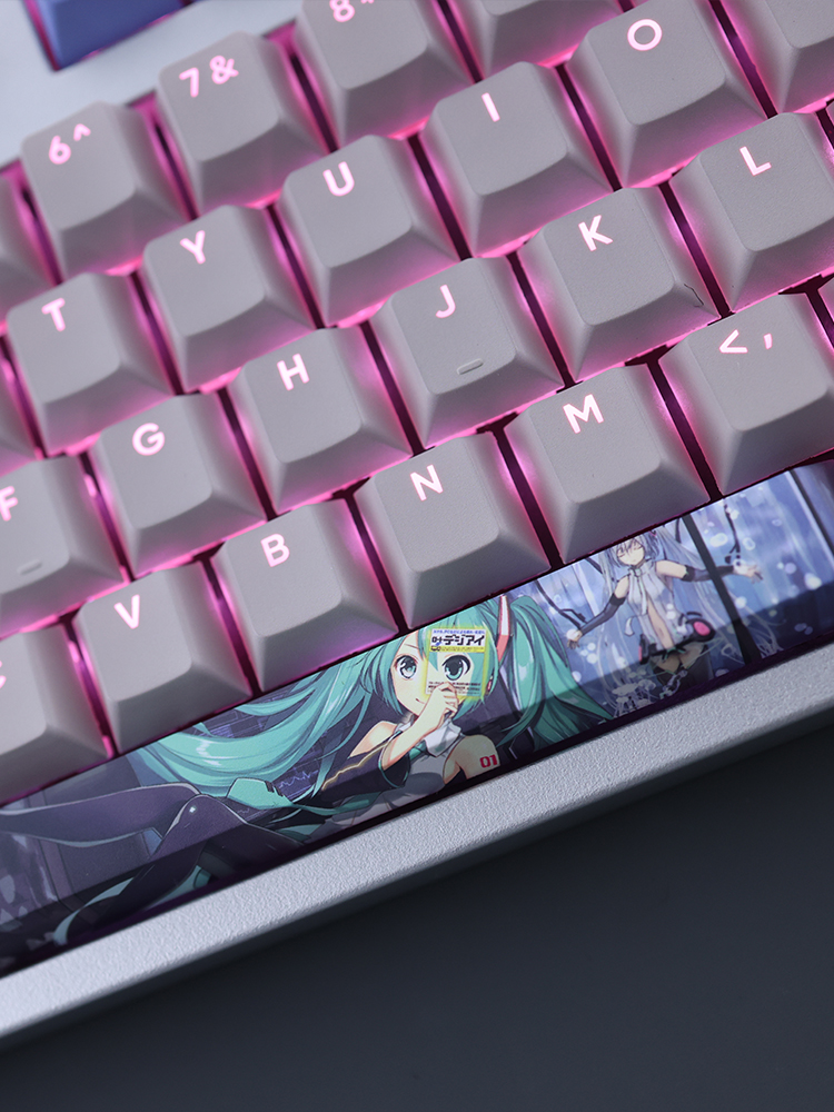 初音未來透光RGB108鍵標準配列衛星軸鍵帽-CASEZONE