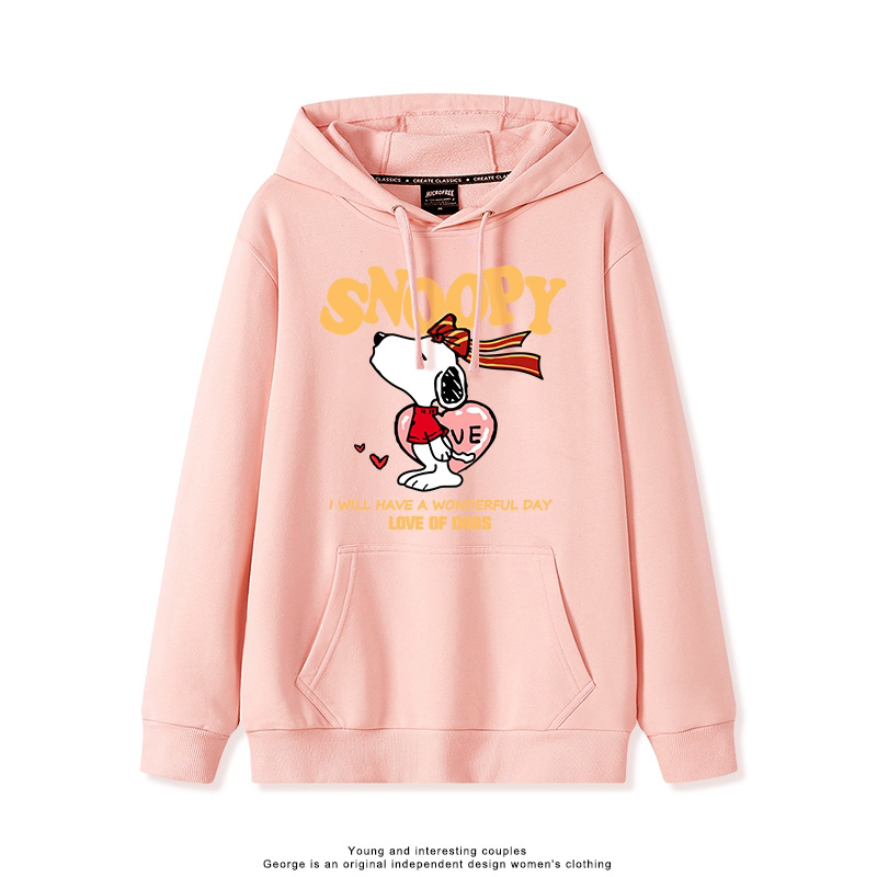 史努比 聯名衛衣2025秋冬新款親子情侶裝連帽衛衣