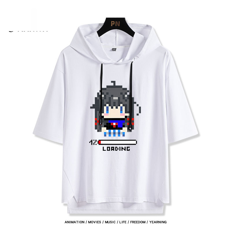 果青 連帽短袖T恤