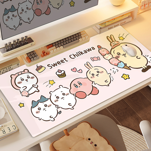 Chiikawa 主題桌墊 布質滑鼠墊-CASEZONE