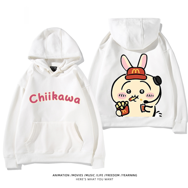 Chiikawa新款 親子情侶男女款連帽衛衣-CASEZONE