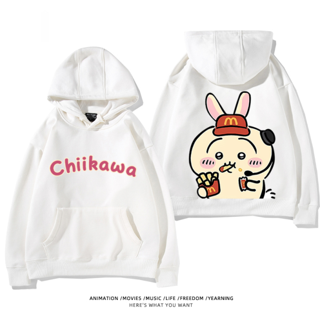 Chiikawa新款 親子情侶男女款連帽衛衣-CASEZONE