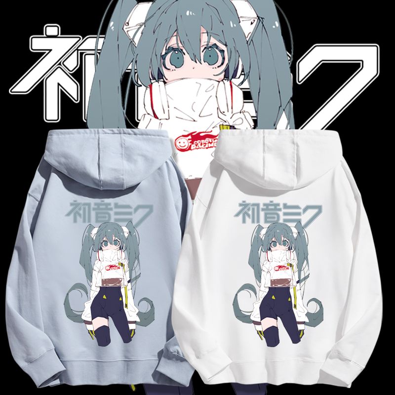 初音未來新款 親子情侶男女款連帽衛衣-CASEZONE