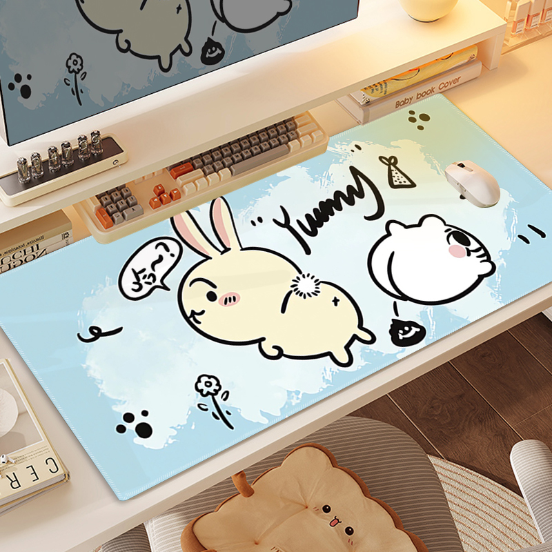 Chiikawa 主題桌墊 布質滑鼠墊-CASEZONE