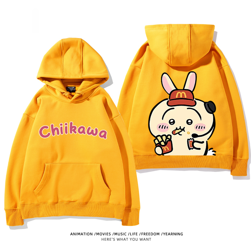 Chiikawa新款 親子情侶男女款連帽衛衣-CASEZONE