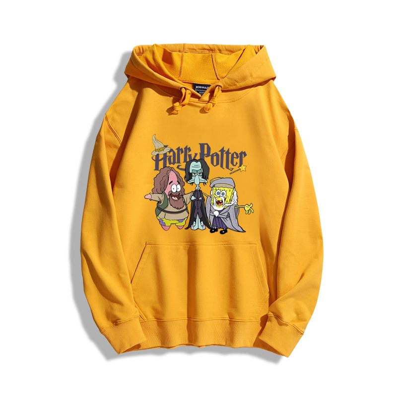 海綿寶寶聯名新款 親子情侶男女款連帽衛衣-CASEZONE