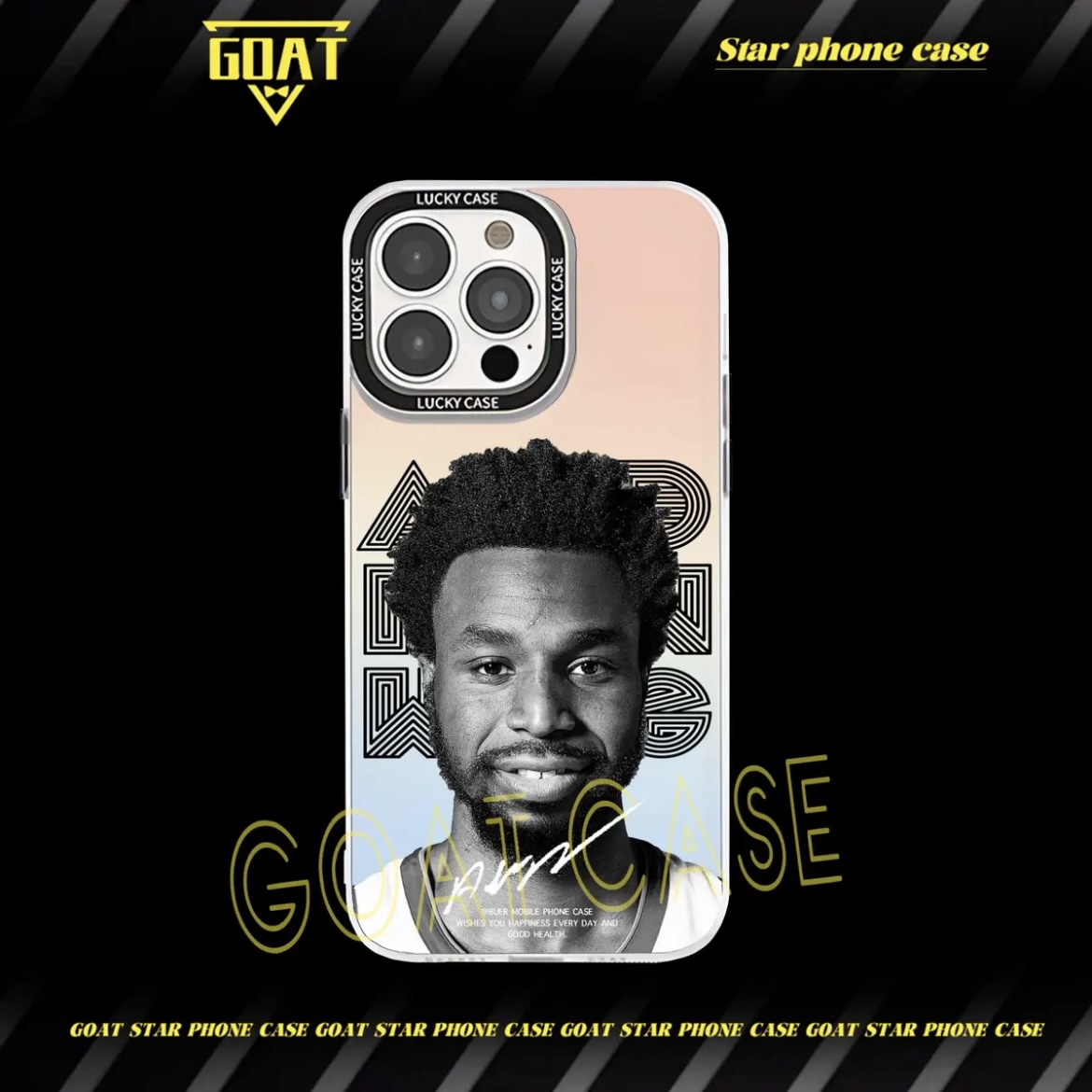 球星肖像｜極光鐳射球星手機殼-CASEZONE