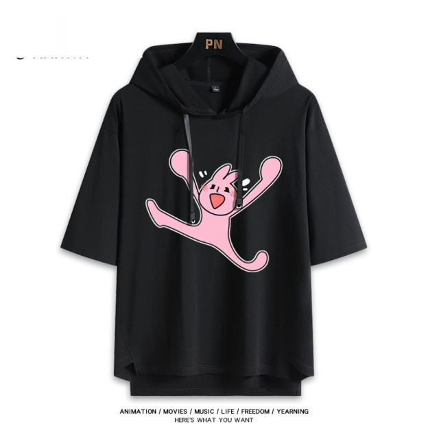 粉紅兔子My Friend Rabbit 連帽短袖T恤