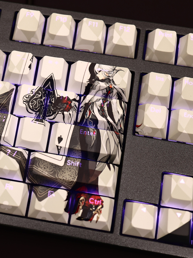 阿蕾奇諾透光RGB108鍵標準配列衛星軸鍵帽-CASEZONE