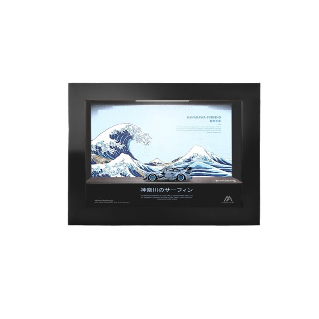 TMxGDO 1:64 RWB964 神奈川衝浪裏 仿真合金汽車模型-CASEZONE