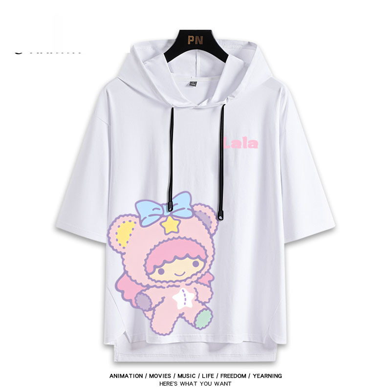 雙子星 Little twin stars 連帽短袖T恤