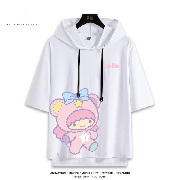 雙子星 Little twin stars 連帽短袖T恤