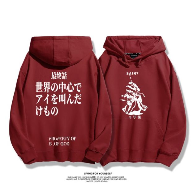 新世紀福音戰士新款 親子情侶男女款連帽衛衣-CASEZONE