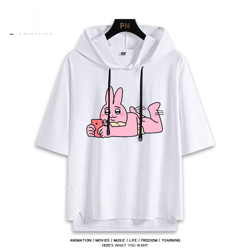 粉紅兔子My Friend Rabbit 連帽短袖T恤