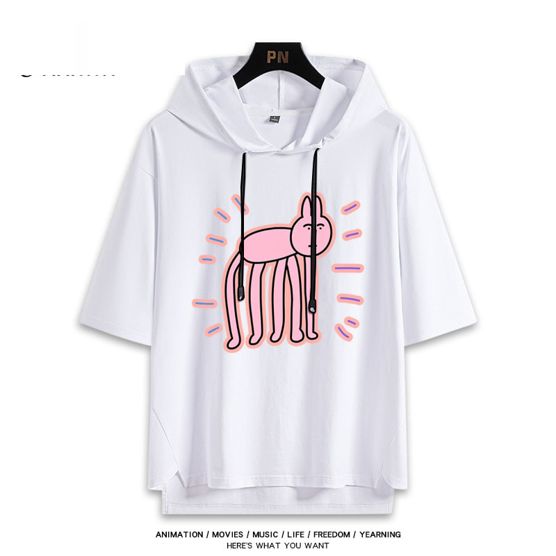 粉紅兔子My Friend Rabbit 連帽短袖T恤