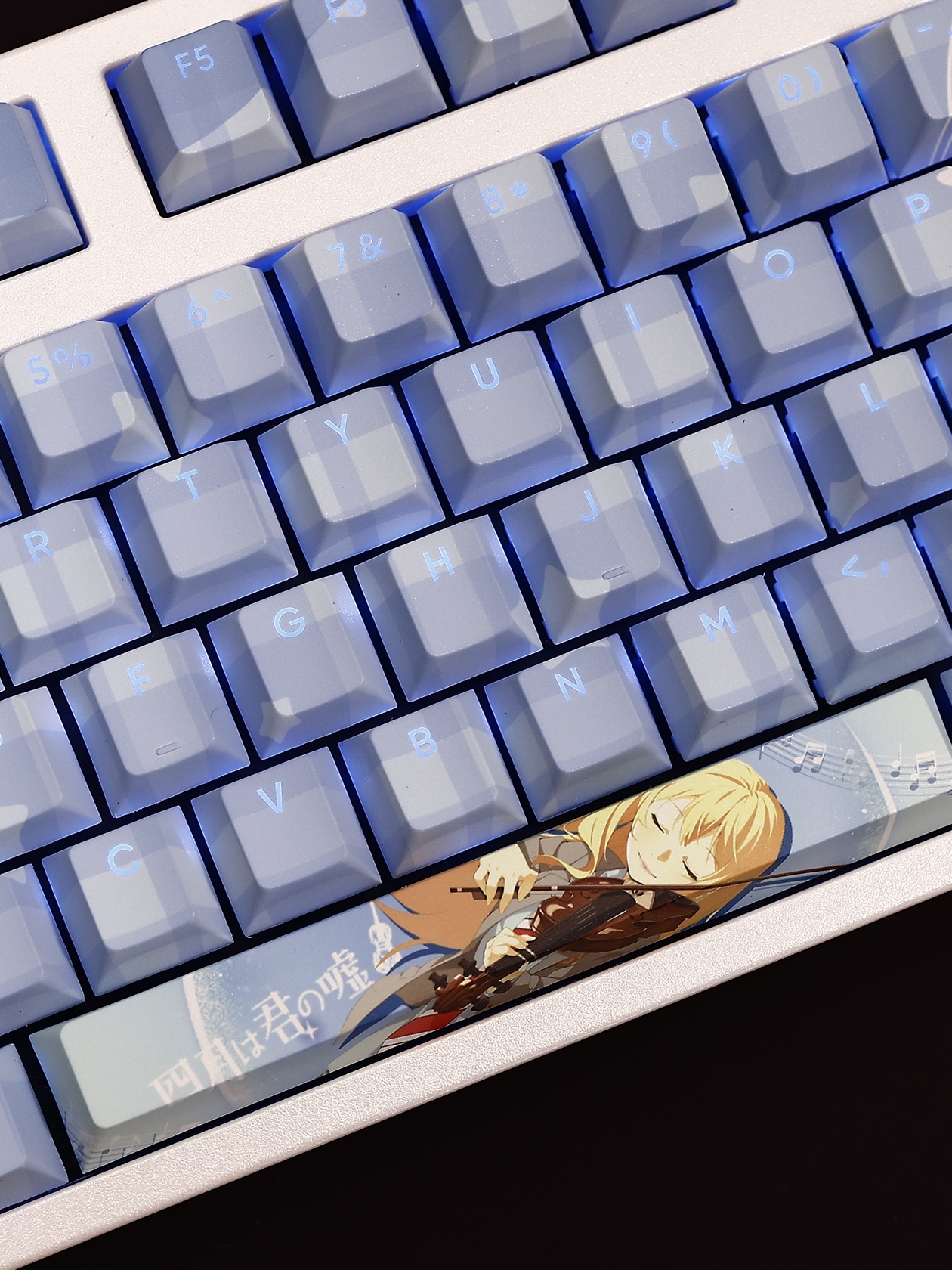 四月是你的謊言宮圓薰透光RGB108鍵標準配列衛星軸鍵帽-CASEZONE