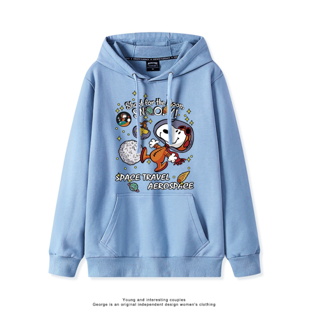 史努比 聯名衛衣2025秋冬新款親子情侶裝連帽衛衣