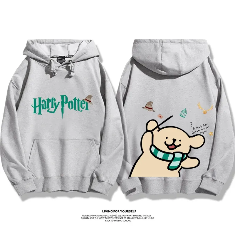 線條小狗 X 哈利波特聯名 親子情侶男女款連帽衛衣-ZUIHANG SHOP