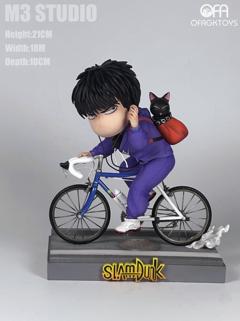 M3 灌籃高手 Q版流川楓騎單車-CASEZONE