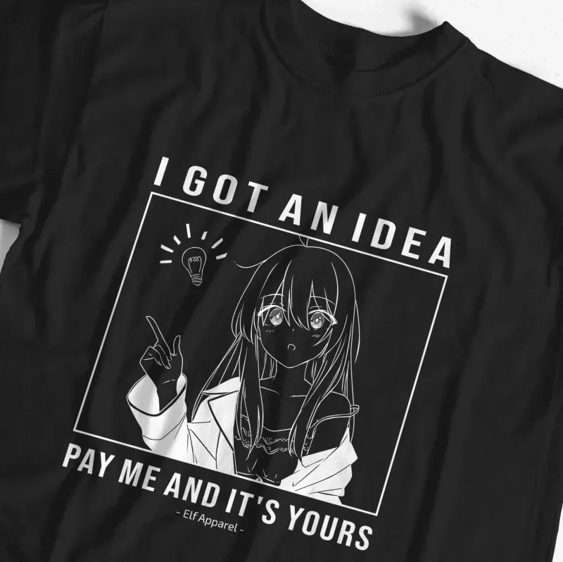 伊蕾娜「我有個主意，付錢給我，它就是你的了」T恤 男女通用短袖