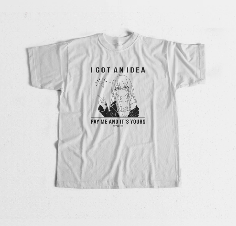 伊蕾娜「我有個主意，付錢給我，它就是你的了」T恤 男女通用短袖
