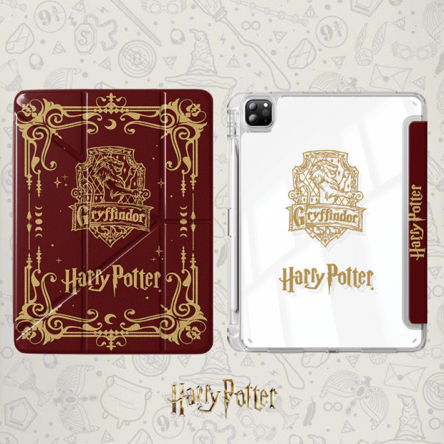 哈利波特官方聯名iPad保護殼｜Y 型折疊帶筆槽・Harry Potter 平板保護套